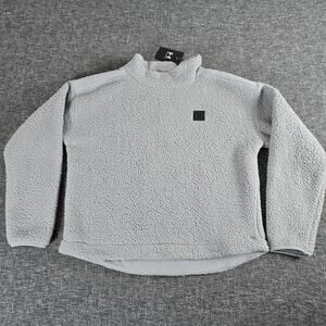 NWT Under Armour Women’s Mock Neck Sherpa Fleece Sweatshirt Size Large